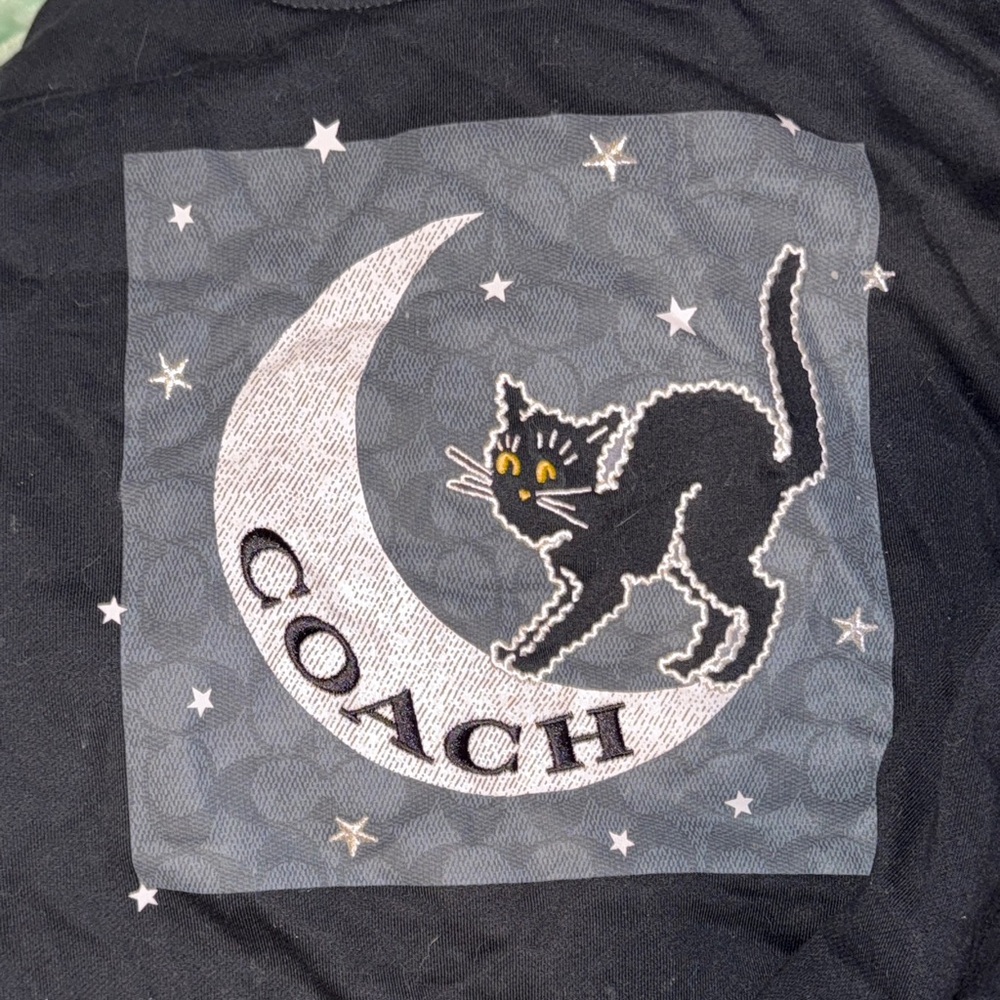 COACH black Halloween cat limited edition hoodie